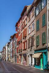 Fototapeta na wymiar Street in Bayonne, France