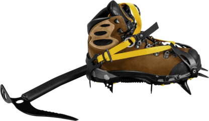 Boot with Crampons and Axe - Isolated