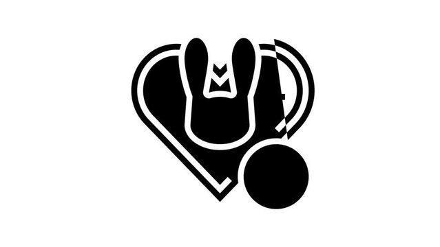 cruelty free cosmetic line icon animation