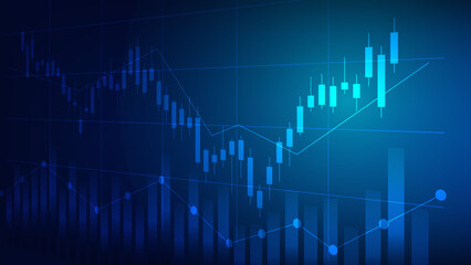 stock market graph. business and finance background