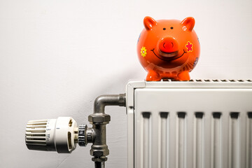 radiateur chauffage energie chaleur crise energetique vanne thermostat argent tirelire