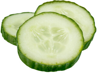 Sliced Cucumber - Isolated