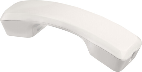 Retro aged phone on white background