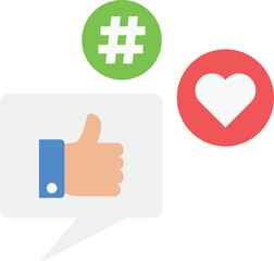 Obraz premium like social media