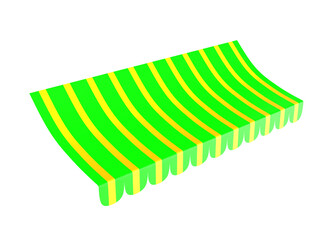 3D awning illustration design PNG
