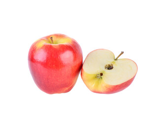 Ripe apple on transparent png