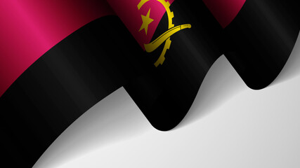 EPS10 Vector Patriotic background with flag of Angola. An element of impact for the use you want to make of it.