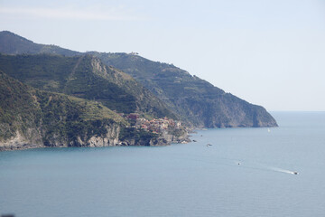 	
The view of Cinque Terre from Monterosso al Mare, Italy