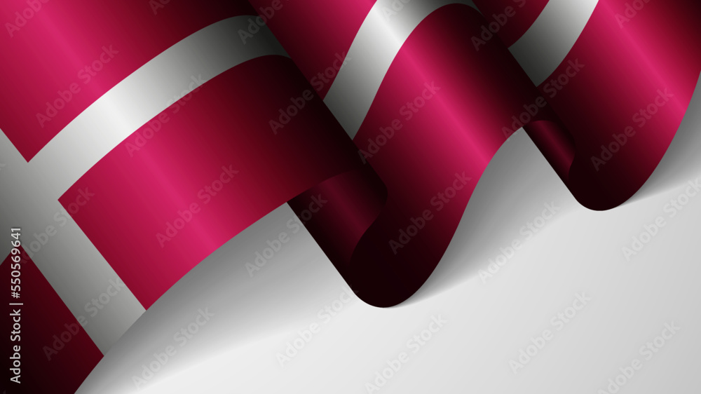 Poster EPS10 Vector Patriotic background with flag of Denmark. An element of impact for the use you want to make of it.
