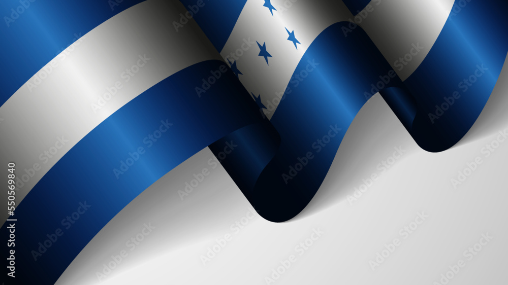 Poster eps10 vector patriotic background with flag of honduras. an element of impact for the use you want t