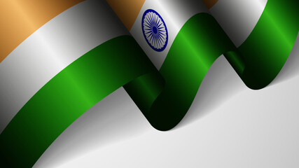 EPS10 Vector Patriotic background with flag of India. An element of impact for the use you want to make of it.