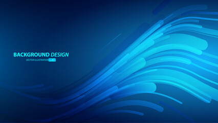 Abstract dark blue gradient color background. with streak lines. Digital future technology concept