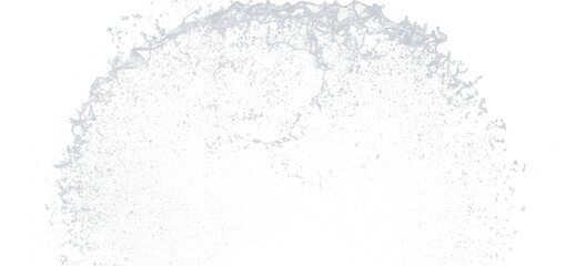 Shape form droplet of Water splashes into drop water attack fluttering in air and stop motion freeze shot. Splash Water for texture graphic resource elements, black background isolated