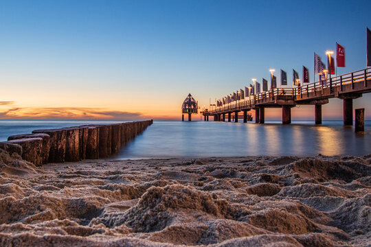 pier at sunset