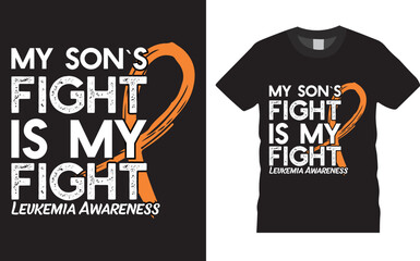 Leukemia Breast Cancer awareness shirts designs. Cancer fight Orange T-shirt Design for friend family Mom. Awareness motivation Month, custom tshirts, mug, banner, poster template.