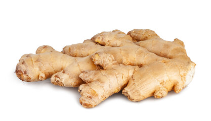 Ginger root isolated on a white background