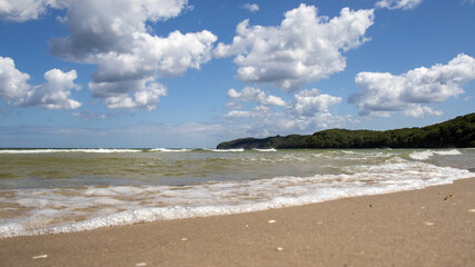 beach and clouds