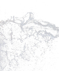 Shape form droplet of Water splashes into drop water attack fluttering in air and stop motion freeze shot. Splash Water for texture graphic resource elements, black background isolated