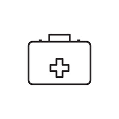 Fototapeta premium First aid kit icon. First Help, Doctor icon, Medicine concept
