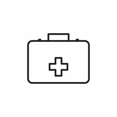 First aid kit icon. First Help, Doctor icon, Medicine concept