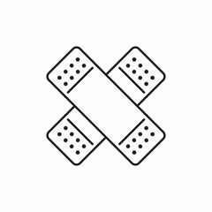 Adhesive bandage icon, Medical symbol