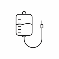 Line Bood bag icon illustration isolated sign symbol