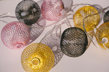 colorful decorative light balls background
