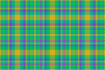Background fabric vector. Seamless check tartan. Pattern textile texture plaid.