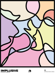 Obraz na płótnie Canvas abstract colorfull background poster
