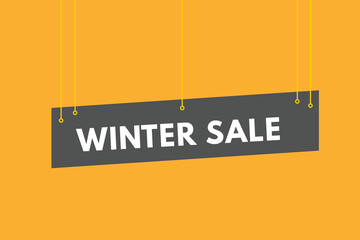 winter sale Button. winter sale Sign  Icon Label Sticker Web Buttons
