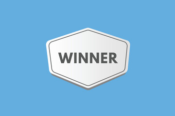 winner Button. winner Sign Icon Label Sticker Web Buttons
