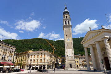 Obraz premium Historic buildings of Valdobbiadene, Veneto, Italy