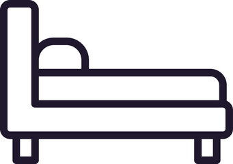 Furniture line icon on white background