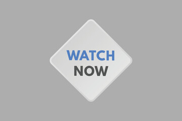 watch now Button. watch now Sign Icon Label Sticker Web Buttons
