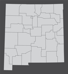 New Mexico administrative map