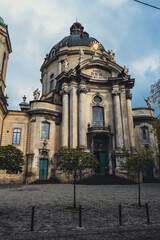 Fototapeta na wymiar Dominican church, Lviv, Ukraine