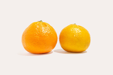 oranges isolated on white background