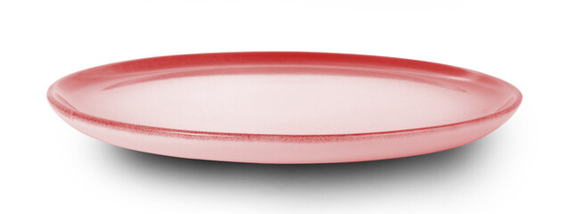 empty plate isolated on white background