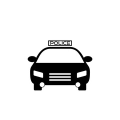 Police car vector icon.