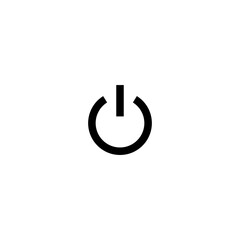 Power icon sign. Power button icon vector design illustration. 