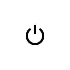 Power icon sign. Power button icon vector design illustration. 