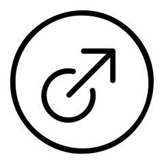 up right arrow line icon