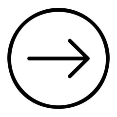 arrow right line icon