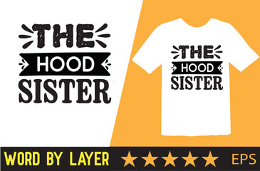 Sister vector t shirt design