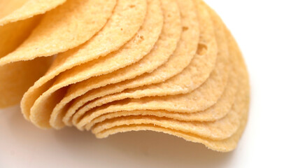 Potato chips with the aroma of sour cream and onion.