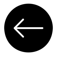 Fototapeta premium left arrow gradient icon