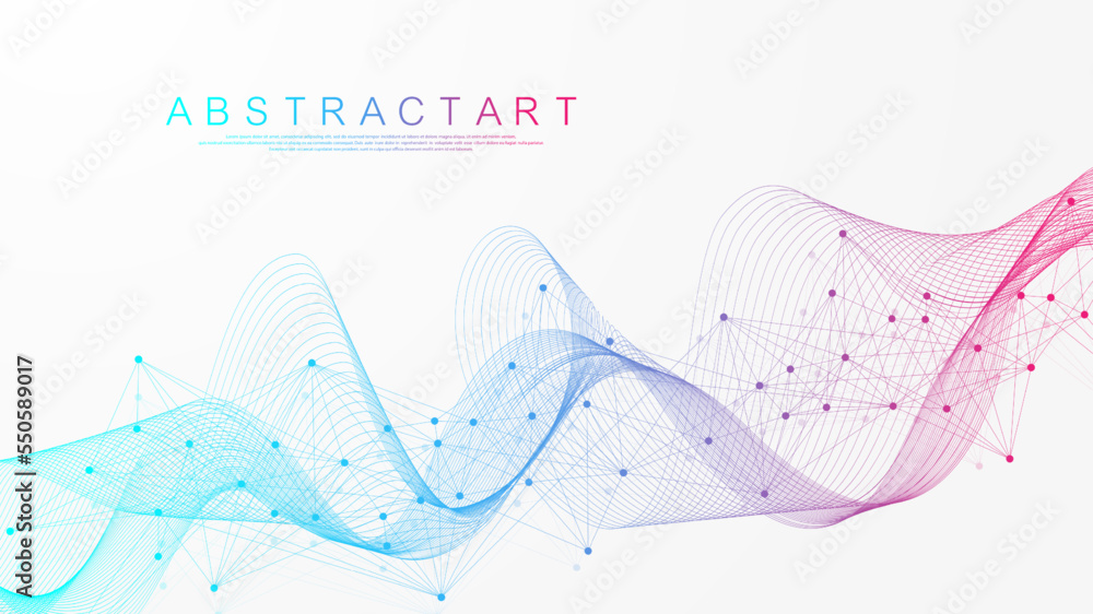 Aufkleber global network connection concept. big data visualization. social network communication in the globa