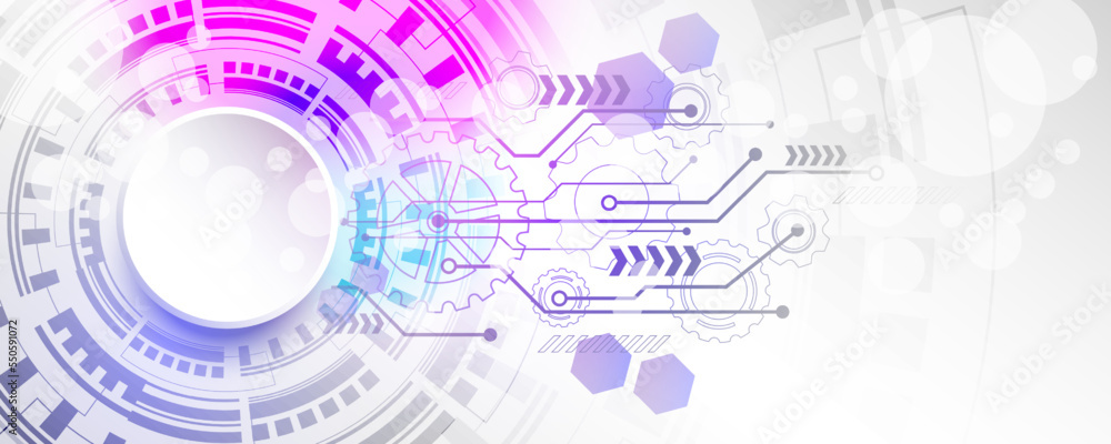 Poster communication network technology pattern white background picture