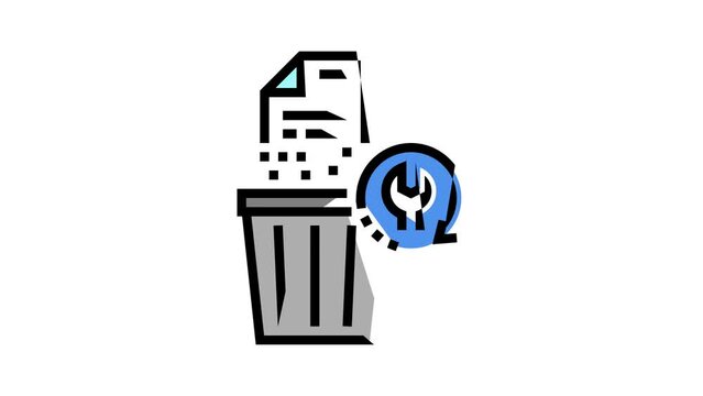 remote recovery color icon animation