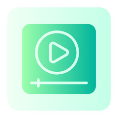 video player gradient icon